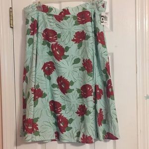 Never Worn! Green and Red Full Skirt